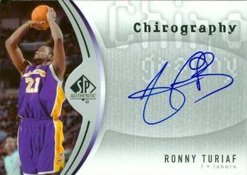 2006-07 SP Authentic - Chirography #CH-RT Ronny Turiaf Front