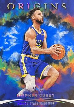 2021-22 Panini Origins - Blue #30 Stephen Curry Front