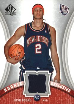 2006-07 SP Authentic - Rookie Exclusives Jerseys #RE-JB Josh Boone Front