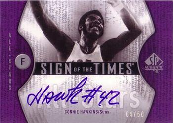 2006-07 SP Authentic - Sign of the Times All-Stars #STA-CH Connie Hawkins Front