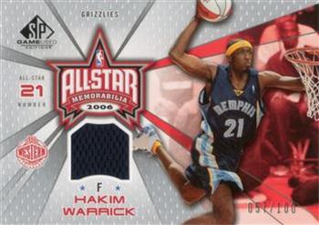 2006-07 SP Game Used - All-Star Memorabilia #AS-HW Hakim Warrick Front