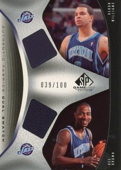 2006-07 SP Game Used - Authentic Fabrics Dual #AFD-WB Deron Williams / Dee Brown Front