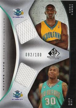 2006-07 SP Game Used - Authentic Fabrics Dual #AFD-WS David West / Cedric Simmons Front
