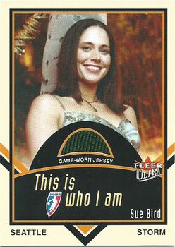 2003 Ultra WNBA - Who I Am Game Used #W-SB Sue Bird Front