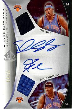 2006-07 SP Game Used - Authentic Fabrics Dual Autographs #AFDA-RC Quentin Richardson / Eddy Curry Front