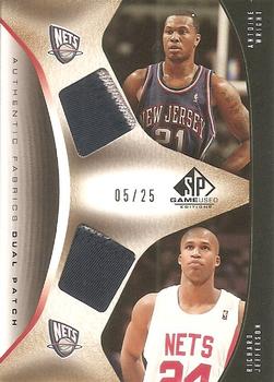 2006-07 SP Game Used - Authentic Fabrics Dual Patches #AFD-AR Richard Jefferson / Antoine Wright Front