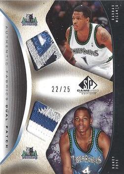 2006-07 SP Game Used - Authentic Fabrics Dual Patches #AFD-RR Rashad McCants / Randy Foye Front