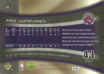 2006-07 SP Game Used - Gold #96 Kris Humphries Back