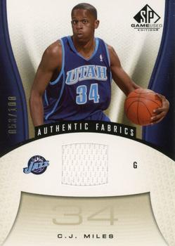 2006-07 SP Game Used - Gold #196 C.J. Miles Front