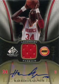 2006-07 SP Game Used - Legendary Fabrics Autographed #LF-HO Hakeem Olajuwon Front