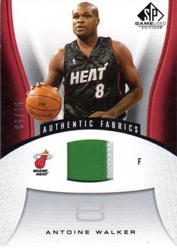 2006-07 SP Game Used - Authentic Fabrics Patches #150 Antoine Walker Front