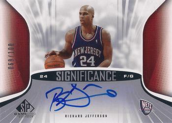 2006-07 SP Game Used - SIGnificance #SA-RJ Richard Jefferson Front