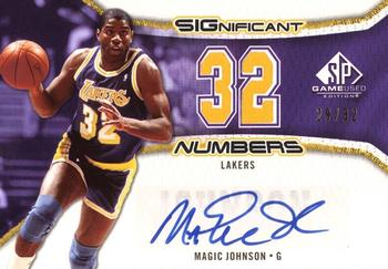 2006-07 SP Game Used - Significant Numbers #SN-MJ Magic Johnson Front