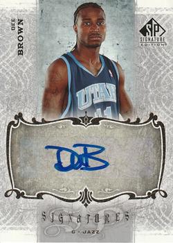 2006-07 SP Signature Edition - Signatures #SPS-DB Dee Brown Front