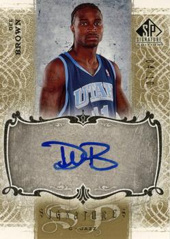 2006-07 SP Signature Edition - Signatures Gold #SPS-DB Dee Brown Front