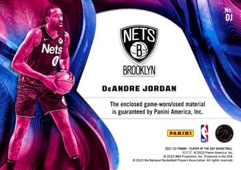 2021-22 Panini NBA Player of the Day - Jumbo Memorabilia #DJ DeAndre Jordan Back