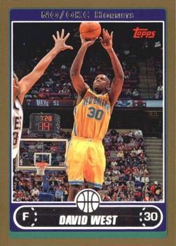 2006-07 Topps - Gold #178 David West Front