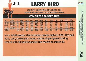 2006-07 Topps - Larry Bird The Missing Years #LB-83 Larry Bird Back