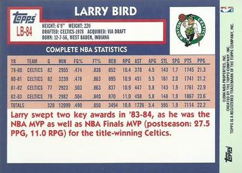 2006-07 Topps - Larry Bird The Missing Years #LB-84 Larry Bird Back
