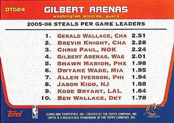 2006-07 Topps - Own the Game #OTG24 Gilbert Arenas Back