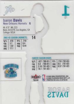 2003-04 E-X #14 Baron Davis Back