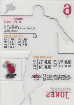 2003-04 E-X #30 Eddie Jones Back