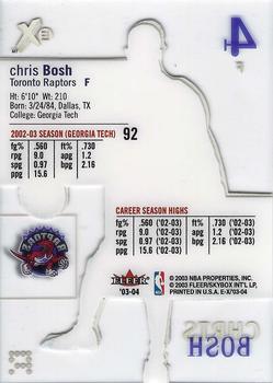 2003-04 E-X #92 Chris Bosh Back