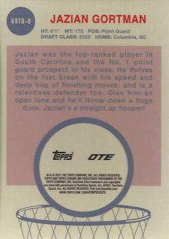 2021-22 Topps Chrome Overtime Elite - 1969 Topps Basketball #69TB-8 Jazian Gortman Back