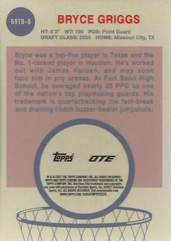 2021-22 Topps Chrome Overtime Elite - 1969 Topps Basketball #69TB-9 Bryce Griggs Back