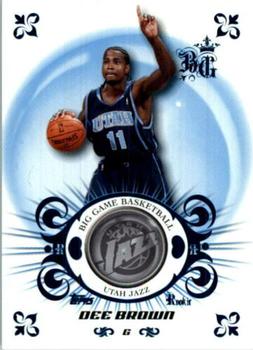 2006-07 Topps Big Game - Blue #102 Dee Brown Front