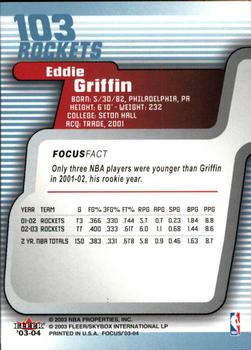 2003-04 Fleer Focus #103 Eddie Griffin Back
