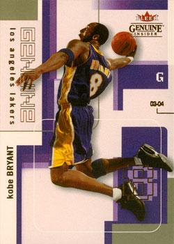 2003-04 Fleer Genuine Insider #22 Kobe Bryant Front