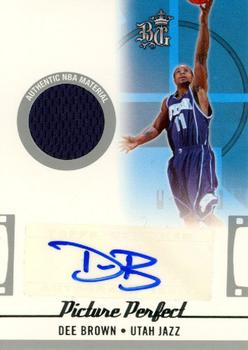 2006-07 Topps Big Game - Picture Perfect Jerseys Autographs #PPJA-DB Dee Brown Front