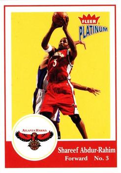 2003-04 Fleer Platinum #66 Shareef Abdur-Rahim Front