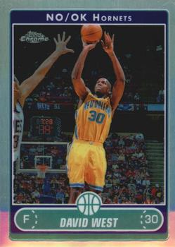 2006-07 Topps Chrome - Refractors #95 David West Front