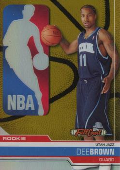 2006-07 Topps Full Court - Chrome Rookie Refractors Gold #150 Dee Brown Front