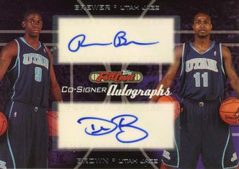 2006-07 Topps Full Court - Co-Signers #CS-41 Ronnie Brewer / Dee Brown Front