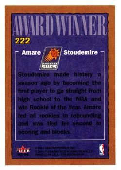 2003-04 Fleer Tradition #222 Amare Stoudemire Back