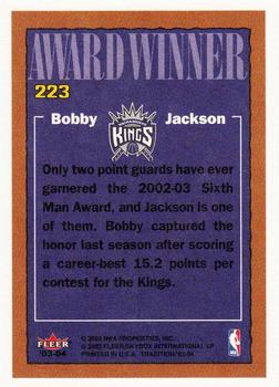 2003-04 Fleer Tradition #223 Bobby Jackson Back