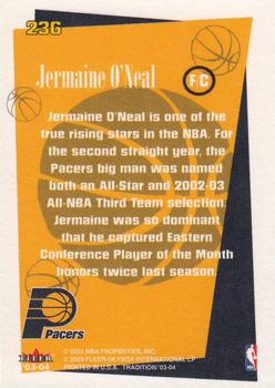 2003-04 Fleer Tradition #236 Jermaine O'Neal Back
