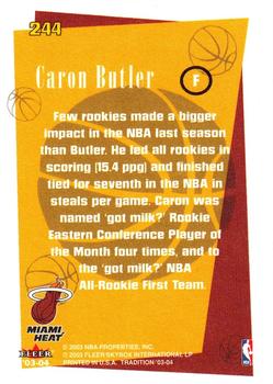 2003-04 Fleer Tradition #244 Caron Butler Back