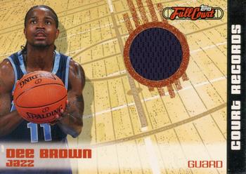 2006-07 Topps Full Court - Court Records Relics #CR15 Dee Brown Front