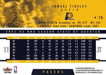 2003-04 Hoops Hot Prospects #10 Jamaal Tinsley Back