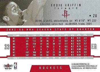 2003-04 Hoops Hot Prospects #20 Eddie Griffin Back