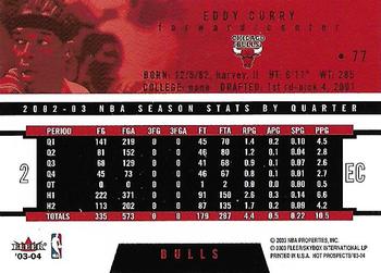 2003-04 Hoops Hot Prospects #77 Eddy Curry Back
