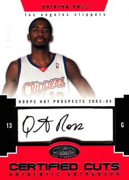 2003-04 Hoops Hot Prospects #82 Quinton Ross Front
