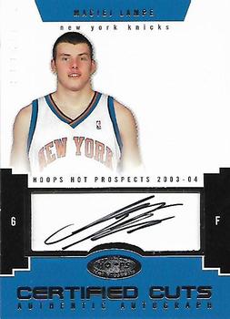 2003-04 Hoops Hot Prospects #87 Maciej Lampe Front