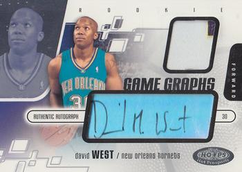 2003-04 Hoops Hot Prospects #103 David West Front