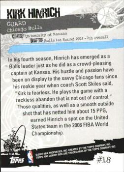 2006-07 Topps Luxury Box - Bronze #18 Kirk Hinrich Back