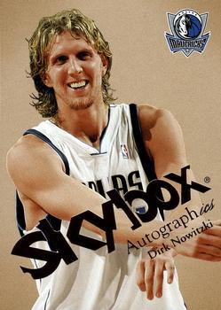 2003-04 SkyBox Autographics #21 Dirk Nowitzki Front